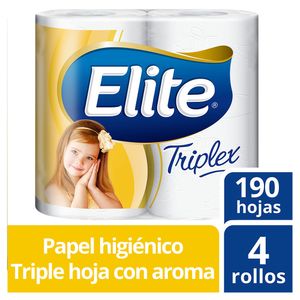 Papel Higiénico Elite Triplex Triple Hoja 4 Rollos