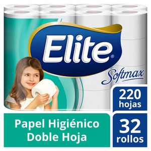 Papel Higiénico Elite Softmax Doble Hoja 32 Rollos